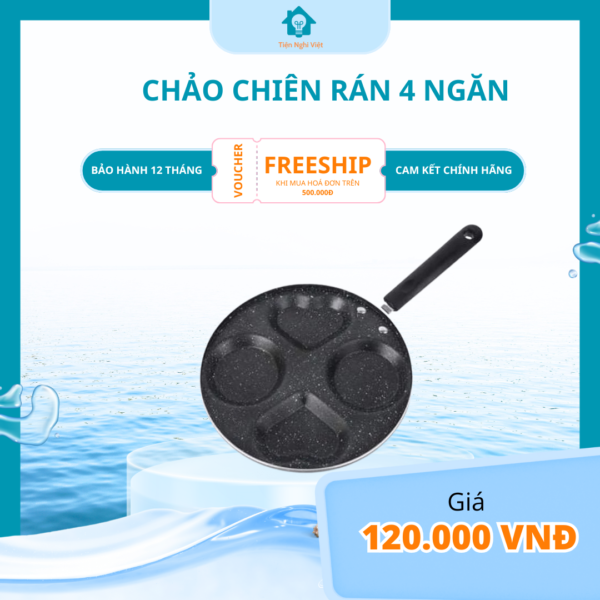 chảo chiên rán 4 ngăn